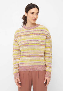 Givn Knit Sweater "Aria"  - white/lime/violet