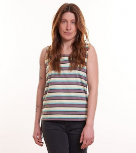 Bleed "Multicolor-Stripe Top" - purple/sand