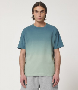 T-Shirt "Fuser" - dip dye hydro/aloe