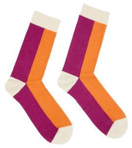 Lanius "Colourblock-Socken" - plum