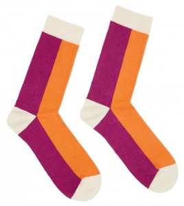 Lanius "Colourblock-Socks" - plum