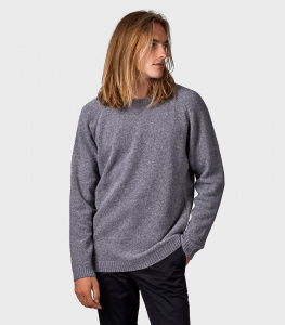 Round Neck Merino Knit "Ole" - light grey