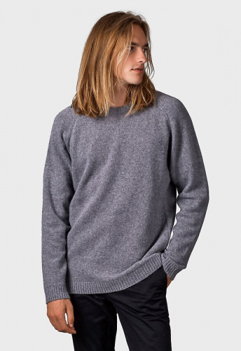 Merino-Strickpullover "Ole" (Wolle) - grau