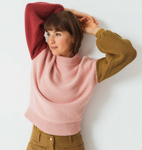 Knit Sweater "Aitza" - blush pink