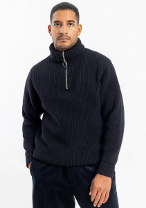 Rotholz Mens "Knit Troyer" (wool) - black