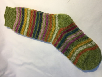 Terry Socks from Organic Wool - green