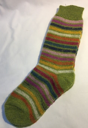 Vollplüschsocke aus Biowolle - maigrün