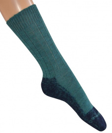 Hirsch Natur Trekking Socks - teal/blue