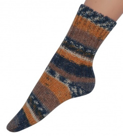 Hirsch Natur Rhönschafwollsocken - gelb