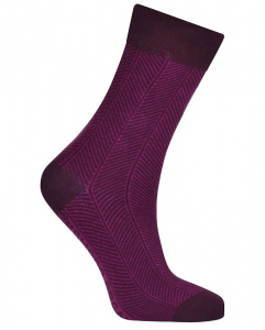 Herringbone Socks - wine