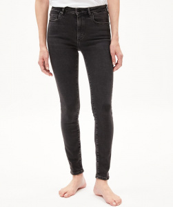 Jeans "Tillaa X Stretch" (vegan) - true black washed