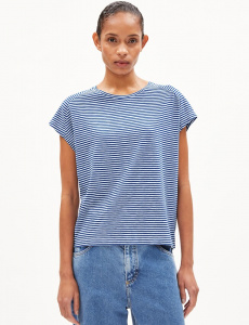 Shirt "Oneliaa Lovely Stripes" - dynamo blue/oatmilk