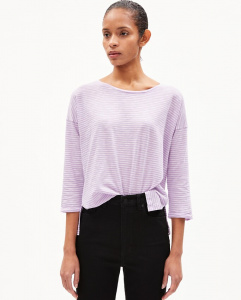 Longsleeve "Sianaa Lovely Stripes" - lavender light/oa