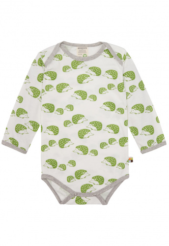 Langarm-Body mit Druck - grass