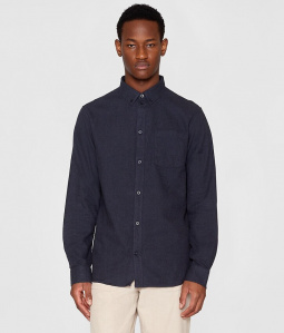 Melange Flannel Shirt - total eclipse