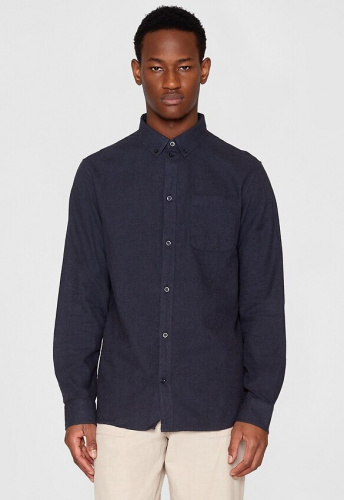 Melange Flannel Shirt - total eclipse