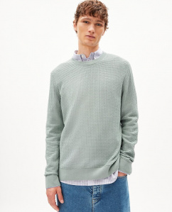 Fine Knit Sweater "Graanmo"- morning dew