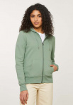 Sweat Jacket "Dahlia" - leaf green