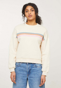 Sweatshirt "Nerine Stripes" - arctic white