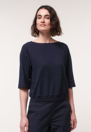 Lanius "U-Boot-Shirt Mit 3/4 Arm" - night blue