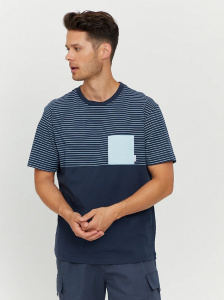T-Shirt "Felton Striped" - ink blue/dream blue