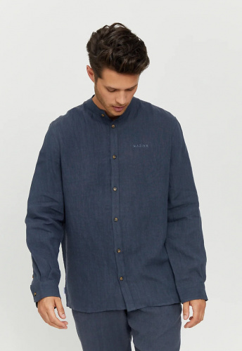 Leinenhemd "Altona" - ink blue