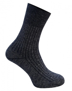 Hirsch Sports Socks "Marin" (wool/linen) - black