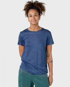 Rikke Linen Tee - ocean