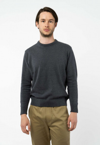 Feinstrick-Pullover "Himal" - anthrazit melange