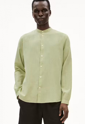 Stehkragenhemd "Vaaleronimus" - light matcha