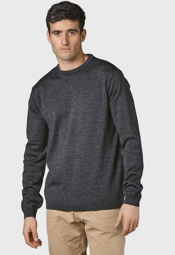 Mens Basic Merino Knit - anthracite