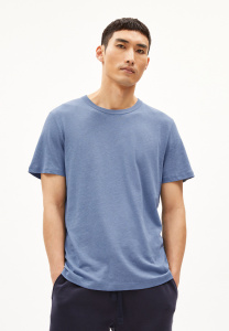 T-Shirt "Kolmaaro Linen" - blue stone