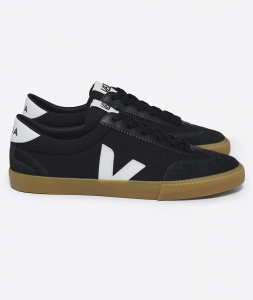 Veja "Volley Canvas" - black white natural