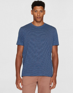 T-Shirt "Narrow Striped Slub" - blue stripe