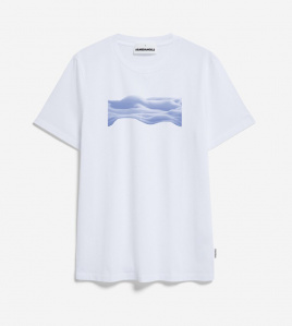 T.Shirt "Jaames Wavy Clouds" - white