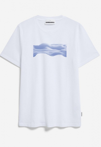 T.Shirt "Jaames Wavy Clouds" - white