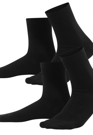 Business Socken, 2er Pack - schwarz Business Socken, 2er Pack - schwarz