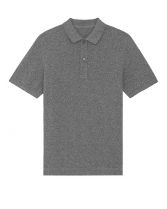 Polo-Shirt "Prepster" - black heather mid grey Polo-Shirt "Prepster" - black heather mid grey