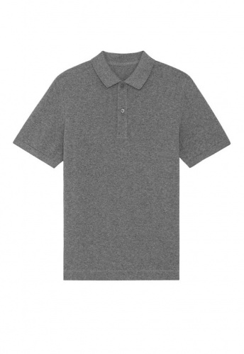Polo-Shirt "Prepster" - black heather mid grey
