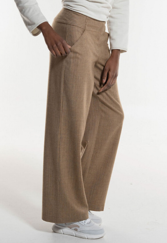 Fischgrat Woll-Marlene - sand