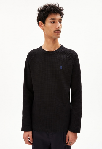 Longsleeve "Josuaa Waffle" - black