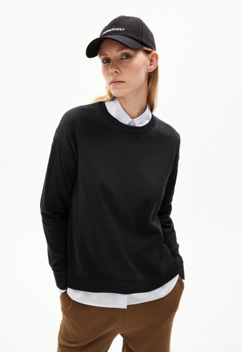 Feinstrickpullover "Larunaa" - black