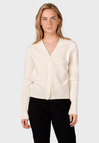 Wool Knit Cardigan "Wilma" - cream