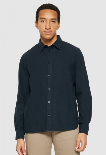 Heavy Twill Flanel-Hemd - dunkelblau