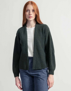 Cashmere Cardigan "Margherita" - green foresta