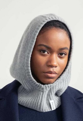 Kaschmir-Balaklava "Marika" - grey calce