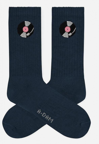 Crew Socks "Navy Record"
