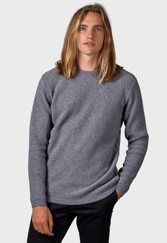 Merino-Strickpullover "Frede" (Wolle) - light grey