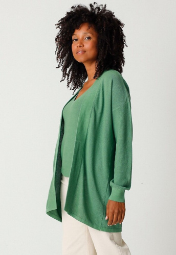 Knit Cardigan "Ara" - grass green