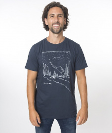Zerum Herren T-Shirt "Berge" - navy Zerum Herren T-Shirt "Berge" - navy